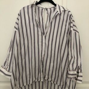 Lowry’s Farm striped button down, size L
